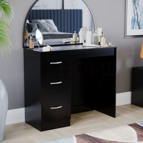 Riano Dressing Table 3 Drawer Makeup Vanity Computer Desk Pine