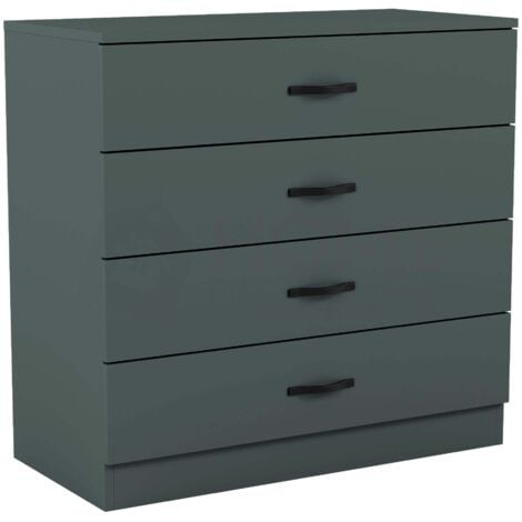 HOME DISCOUNT Riano Kommode mit 4 Schubladen, Schlafzimmer-Aufbewahrungsmöbel, Grün