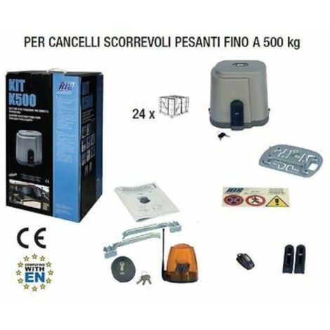 Rib kit per cancelli scorrevoli k500 fino a 500 kg ad00500