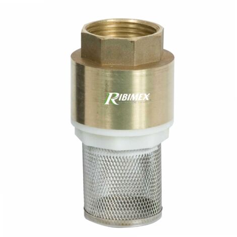 Ribiland – Crépine en laiton 1 pouce – Filtre métal pour pompe à eau – Clapet anti-retour – Longévité et finition soignée