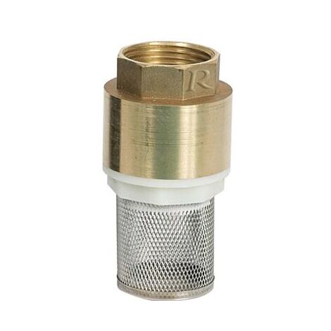 Ribiland – Crépine en laiton 1''1/4 – Filtre métallique pour tuyaux de pompe – Filetage femelle 33x42mm – Protection contre débris