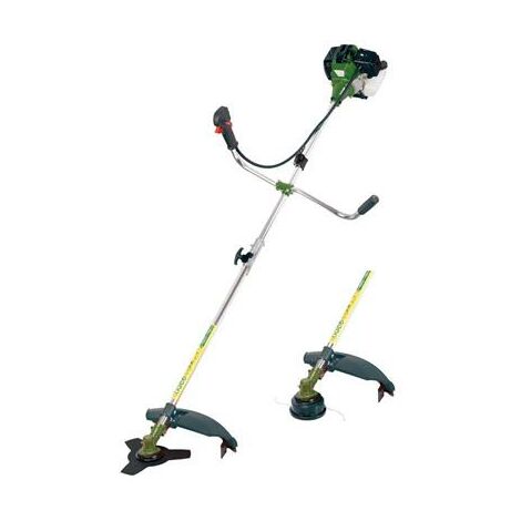 Ribiland – Débroussailleuse thermique 52 cc – Moteur 2 temps 1200W – Diamètre de coupe 255 mm – Réservoir 1,2L – Démarrage manuel par cordon