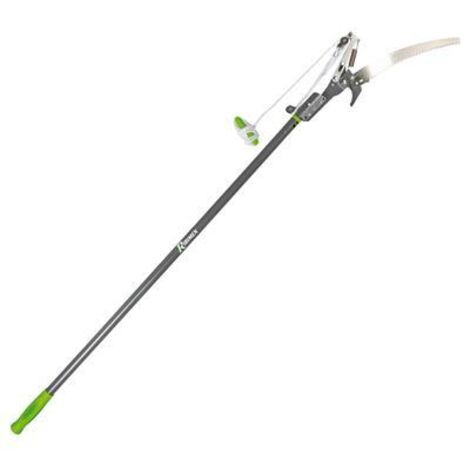 Ribiland – Échenilloir télescopique 1,26 à 2,41 m – Scie en acier au carbone trempé – Coupe nette jusqu'à 30 mm – Cordelette 2,70 m