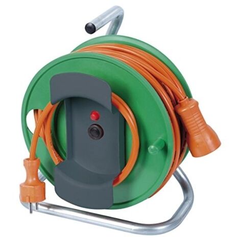 Ribiland - Elektrischer Kabelaufroller 40m/3x1,5 Metallfuß - Preej40315v