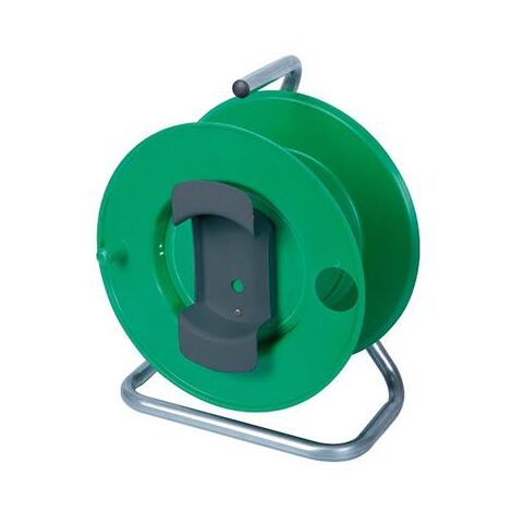 Ribiland – Enrouleur électrique vide 40m – Poignée de transport – Socle stable – Compatible avec câbles standards jusqu'à 40 mètres