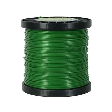 Ribiland – Fil rond pour débroussailleuse nylon haute densité 3 mm – Longueur 120 m – Résistance à l'abrasion pour usage intensif