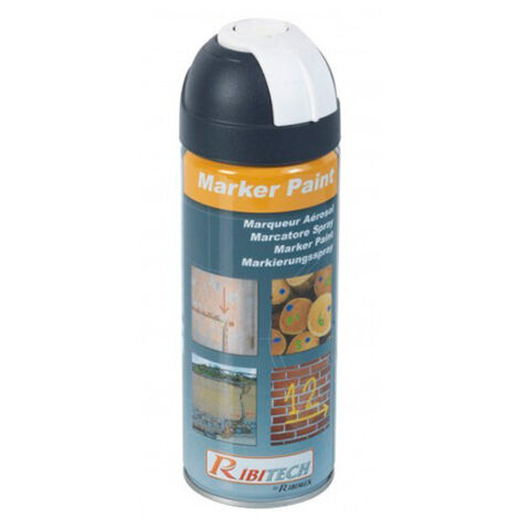 Ribiland - Marqueur blanc en spray 400ml MARKER PAINT - PRSMARBC