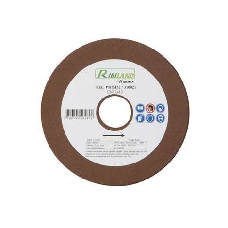 Ribiland – Meule à touret 108mm – Alésage 23mm – Épaisseur 3,2mm – Pour affûteur de chaîne PRS650 – PRIM32