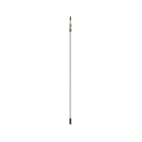 Ribiland – Perche télescopique aluminium 2,40 à 6 m – Embout conique filetage 21 mm – Système de déblocage sécurisé – Pour peinture et élagage