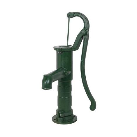 Ribiland – Pompe manuelle en fonte à poser – Hauteur d'aspiration max 6m – Débit moyen 28 L/min – Fixation au sol ou sur colonne