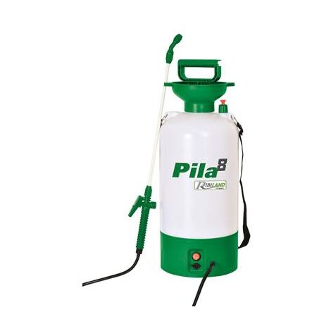 Ribiland – Pulvérisateur électrique 8L sur batterie 12V – Pression 3 bars – Autonomie 2 à 4 heures – Tuyau flexible haute résistance - prp081e