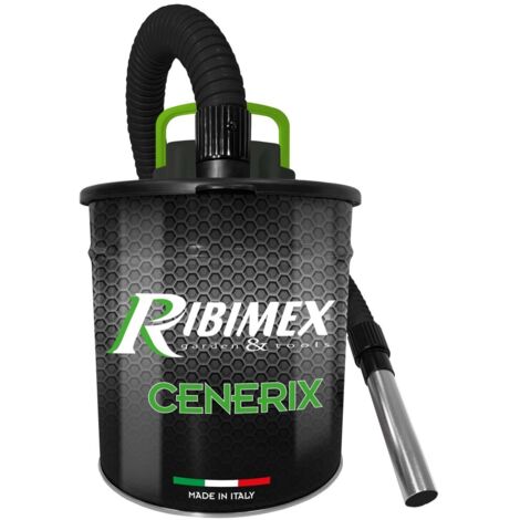 Ribimex – Aspirateur à cendres électrique 1200 W – Capacité 18 L – Filtre HEPA lavable – Dépression 17 Kpa pour cendres froides - PRCEN003