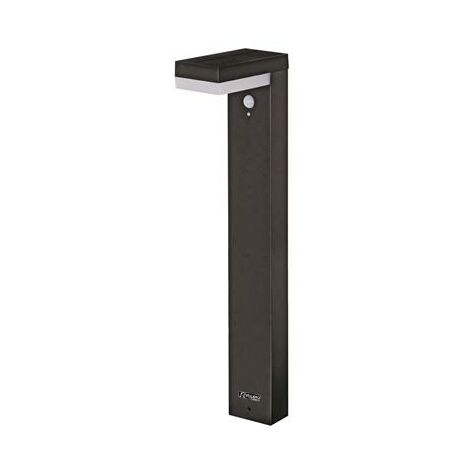 Ribimex – Borne solaire Elina 78cm – Détecteur de mouvement – Corps inox peint – 3 modes d'intensité lumineuse – Classe IP44