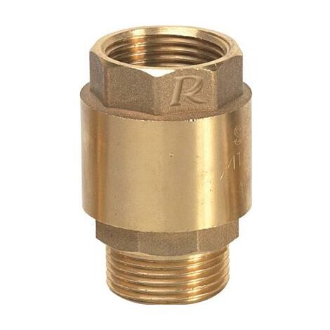 Ribimex – Clapet anti-retour laiton mâle/femelle 1 pouce 1/4 – Circulation unidirectionnelle des fluides – Installation facile dans systèmes de plomberie