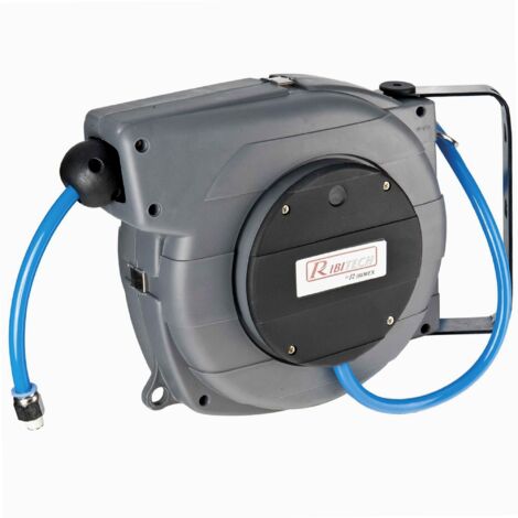 Ribimex – Dévidoir automatique à air 15m – Tuyau PVC 9,5mm – Pression max 17 bars – Enroulement automatique – Fixation horizontale/verticale - PRDATR151
