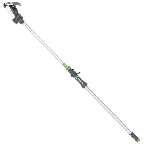 Ribimex – Échenilloir télescopique 2,77 mètres – Tête orientable – Lame en acier au carbone – Rallonge en aluminium légère