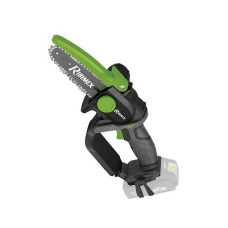 Ribimex – Élagueuse à batterie 20V – Guide 127mm – Pour bois dur – Moteur Brushless – Écologique et silencieuse
