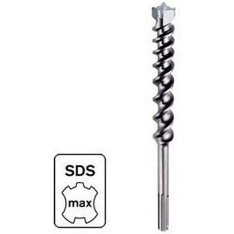 Ribimex – Foret béton SDS MAX 600 mm diam 20 mm – Carbure de tungstène – 2 taillants pour perçage béton armé – Compatible avec marteaux perforateurs