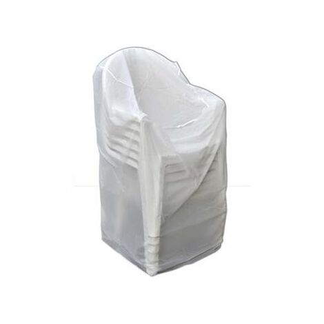Ribimex – Housse de protection pour chaises avec accoudoirs – Dimensions 90 x 70 x H115 cm – Traitement anti-UV 120 Kly – 100 % recyclable