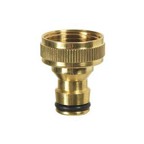 Ribimex – Nez de robinet d'arrosage laiton fileté 20/27 – Pour usage professionnel – Grande durabilité – Diamètre 19 mm