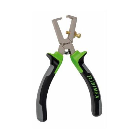 Ribimex – Pince à dénuder 160 mm – PR2PDE162SU – Acier forgé chromé vanadium – Poignées bi-matière SoftTouch pour confort optimal
