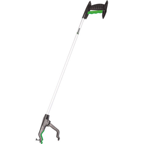 Ribimex – Pince ramasse déchets 91,5 cm – Manche aluminium léger – Embout aimanté pour petits objets – Nettoyage facile sans effort