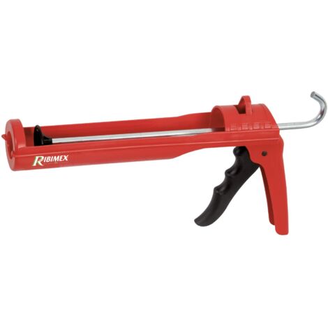 Ribimex Pistola per Silicone e Sigillanti Manuale, in Plastica Leggera e Resistente, Adatta anche per Cartucce di Colla e Mastice, per Uso Domestico e Professionale - PRPSMC