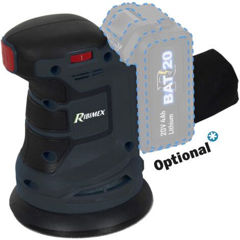 RIBIMEX PRBAT20/PORSB Levigatrice rotorbitale 20 V RBAT20 senza batteria e senza caricatore