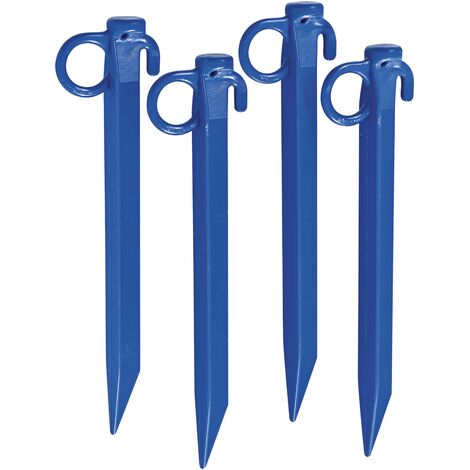 Ribimex PRBPO25X4 Set 4 Picchetti con Occhiello, 24 cm, Multicolore
