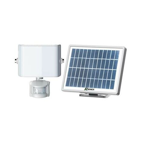 Ribimex – Projecteur solaire 9W 800 lumens – Détecteur de mouvement 180° – Panneau solaire 3.5W – Installation sous abri recommandée