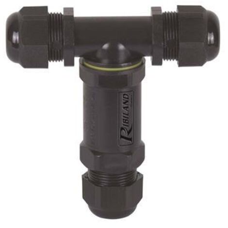 Ribimex – Raccord électrique de jonction étanche 3 voies – 4 fils – IP68 – Tension 450V – Courant 24A pour environnements difficiles
