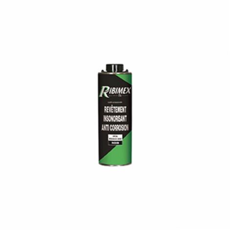 Ribimex – Revêtement insonorisant anticorrosion noir 1 kg – Application rapide au pistolet – Résistant aux projections et humidité – Protection dessous de caisse