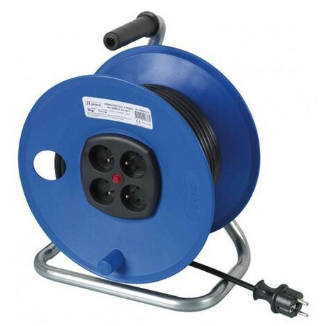 Ribitech - Enrouleur électrique 4 prises 40 mètres - PREEB40315