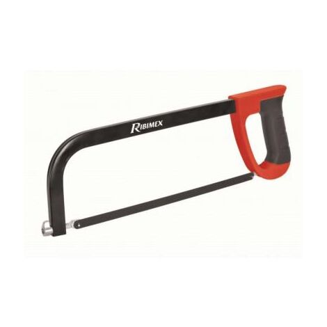 Ribitech – Scie à métaux 30 cm – Acier laqué – Lame acier carbone haute résistance 24 dents – Coupe précise des métaux minces