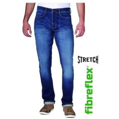 Rica Lewis 5429924 Endur2 Jeans Uomo Denim Pesante Stretch Straight Fit 98% Cotone 2% Elastan 5 Tasche colore Azzurro