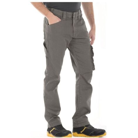 Rica Lewis 5430041 JOBC Pantaloni da Lavoro Multitasche Denim Stretch Fibreflex Cintura Antiscivolo Taglia 56 colore Grigio