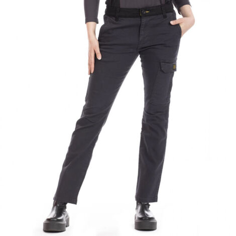 RICA LEWIS Pantalon de Travail Multipoches Stretch pour Femme Gris BETTYC - Taille: 36