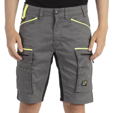 RICA LEWIS Short de Travail Multipoches Fibreflex® Gris FLUBERM - Taille: 42
