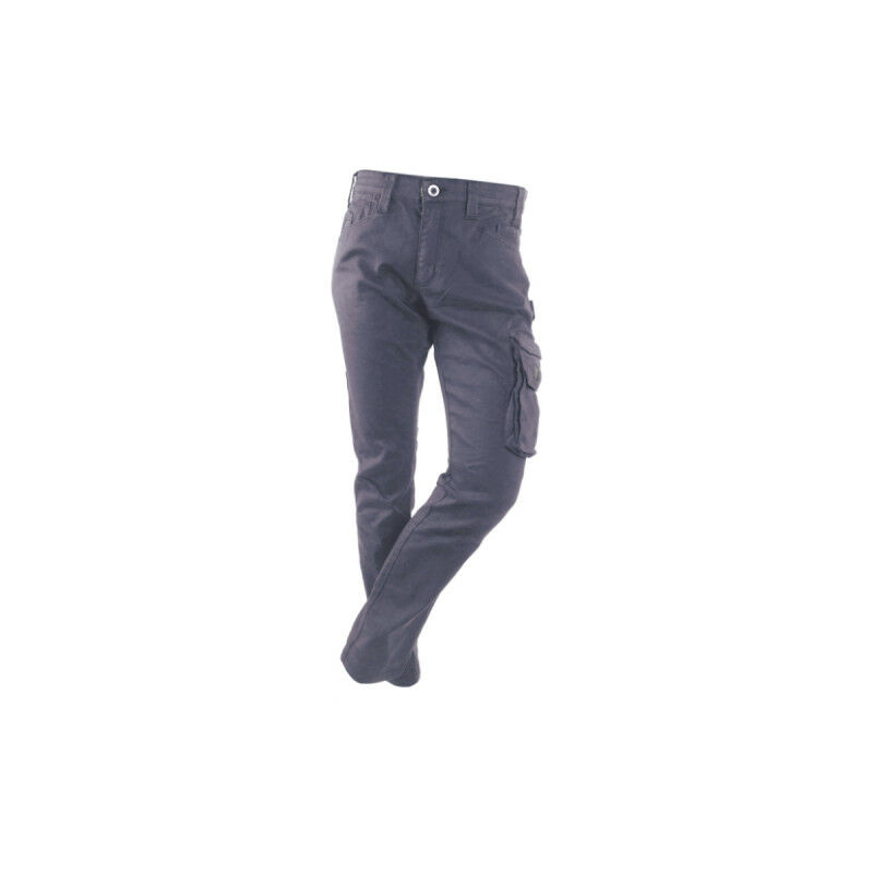 

RICA LEWIS - Vaqueros de trabajo para hombre - Talla 52 - Multibolsillos - Corte recto cómodo - Fibreflex - Sarga elás - Gris