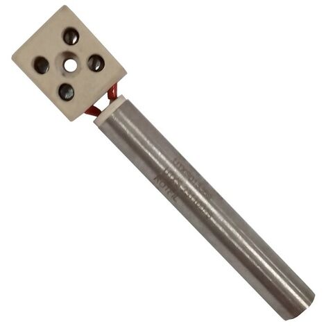 Ricambi Pellet  Resistenza accensione lineare con morsetto ceramico per stufe a pellet  Diametro 12,5mm 80mm 250W EUROFIAMMA - Universale