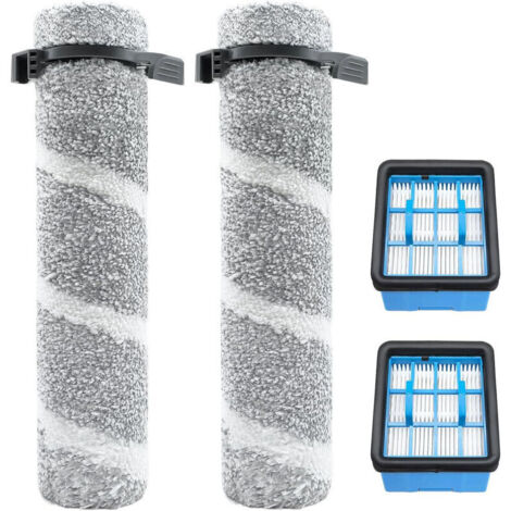 Ricambi per aspirapolvere Bissell V2, 3930F, 3933 e 3999Z: kit di accessori comprendente 2 spazzole rotanti e 2 filtri.