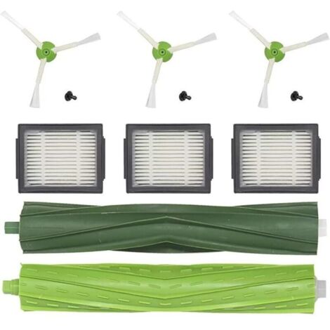 Ricambi per iRobot Roomba i6 i7 i3 i4 i8 E5 E6 Filtro per aspirapolvere Roomba i3+ i7+ i8+ j7 j7+ Plus Accessori per filtro Roomba spazzola laterale, spazzole in gomma
