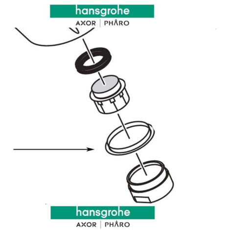 Ricambio copertura per miscelatore Axor Hansgrohe 97776000
