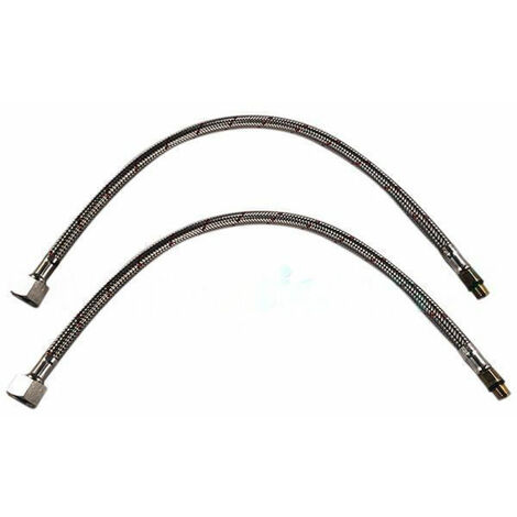 Ricambio coppia flessibili alimentazione M10X1 F3/8" LL.4 Newform 14540