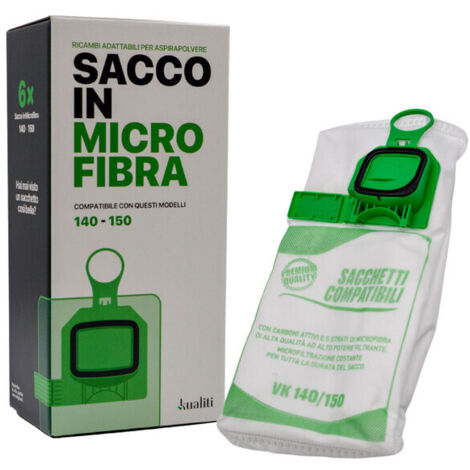 RICAMBIO FOLLETTO SACCO IN MICROFIBRA K140/150 PZ.6- 1,0 confezione