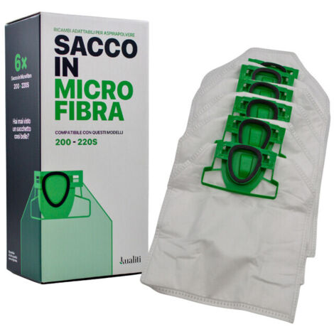 RICAMBIO FOLLETTO SACCO IN MICROFIBRA K200/220S PZ.6- 1,0 confezione