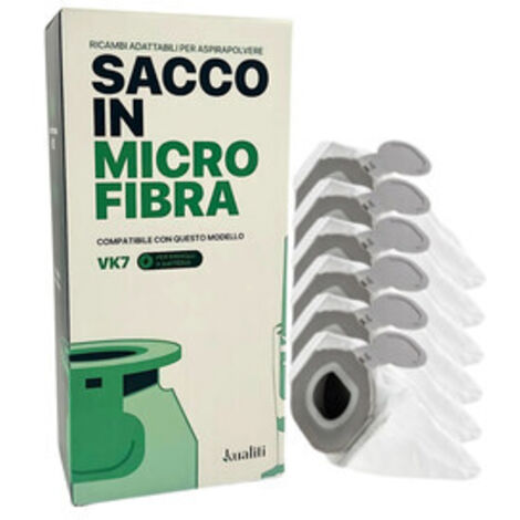 RICAMBIO FOLLETTO SACCO IN MICROFIBRA VK7 PZ.6- 1,0 confezione