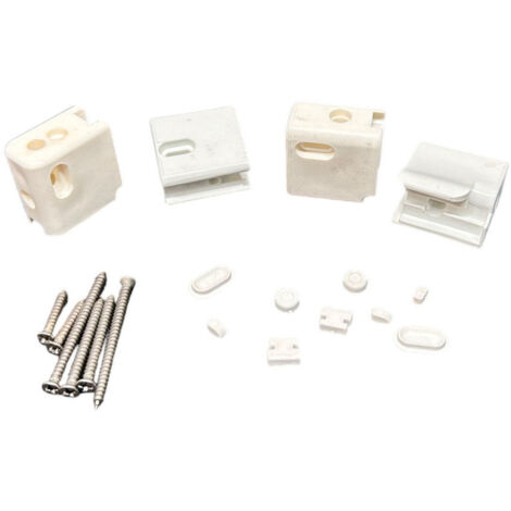 Ricambio kit completo supporti ruote bianco per box Megius A40058/R