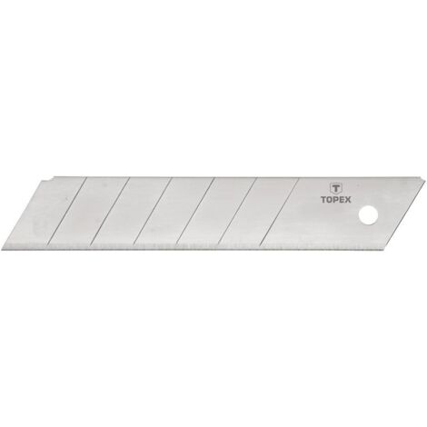 Ricambio lame scorrevoli per taglierino 25mm 5 pezzi topex 17b550