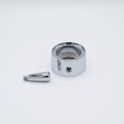 Ricambio manopola cromo apertura acqua per rubinetteria termostatica Novellini MANTER3-CR40